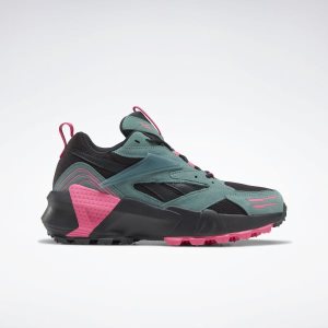 Reebok Aztrek Double Mix Trail Turnschuhe Damen - Grün/Grau/Rosa - DE 532-GVQ